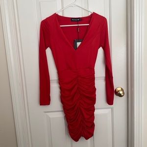 PrettyLittleThing Red Dress